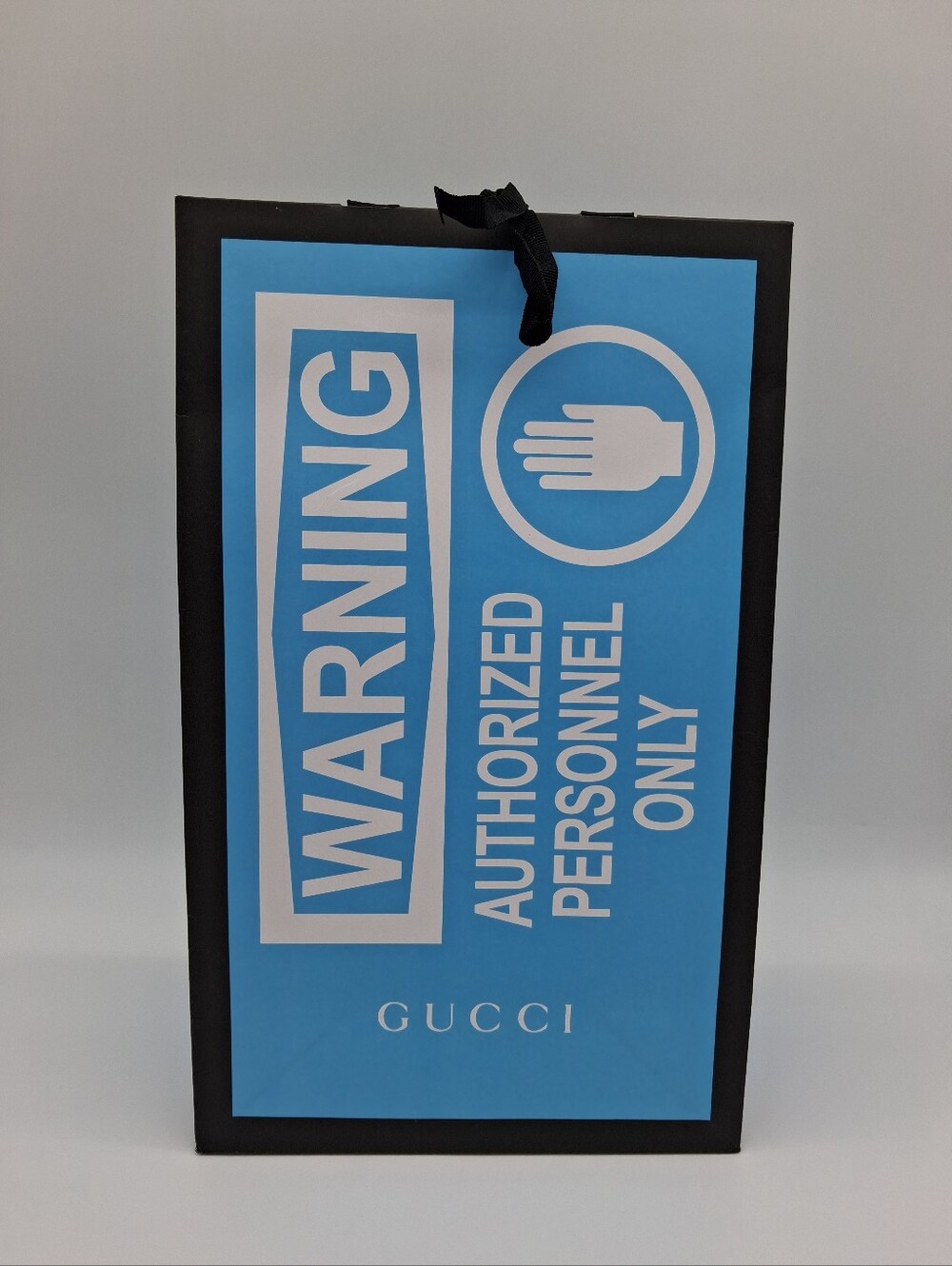 GUCCI Hard-to-Find Discontinued WARNING Authorized Personnel Only Gift Bag